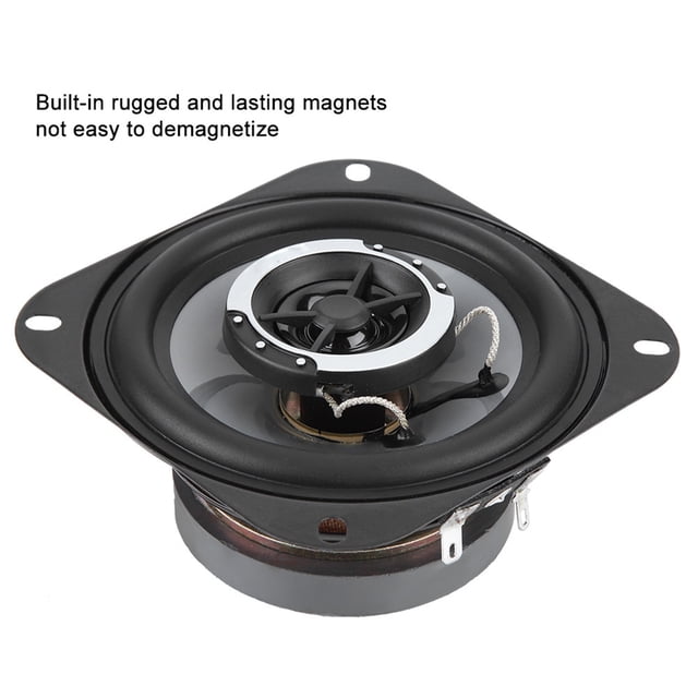 Altavoz de Automóvil, 2pcs 250W Altavoz de audio Coaxial de 4 Pulgadas Con Imanes Resistentes Sonidos Despejados y Alta Sensibilidad para la Puerta Trasera delantera y El Tronco
