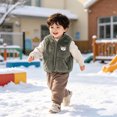 thumbnail image 2 of Faraee Baby Boys Girls Fleece Vest Zip Up Cute Bear Jackets 3 6 12 18 24 Months Fuzzy Fall Winter Warm Clothes Newborn Outwear for 2T 3T 4T Toddler Infant,Green, 2 of 9