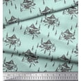 thumbnail image 3 of Soimoi Green polyester Crepe Fabric Cedar Tree & Mountain Nature Fabric Prints By Yard 42 Inch Wide, 3 of 3