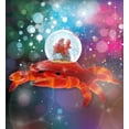 thumbnail image 3 of CoTa Global Animal Glitter Snow Globe Glass Collectibles, Cool Land & Ocean Decor Wildlife Figurines Snow Globes Centerpiece, Nautical Water Globes For Home Decor & Shelf Decorations 45mm - Crab, 3 of 8