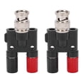 thumbnail image 1 of Adaptador de Plátano BNC, Alta Precisión Universal Bnc Masculino A Conector de plátano Fuerte Conexión para Equipos Electrónicos, 1 of 7