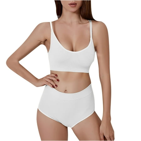TUWABEII Women s Bralettes Seamless Large Size Backing Sling Traceless Gathered Back Underwear Wireless T-Shirt Bra
