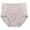 Gray, variant on Women's Cotton Underwear High Waisted Solid Color Full Coverage Ladies Panties