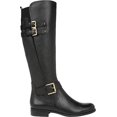 thumbnail image 2 of Women's Naturalizer Jessie Wide Calf Riding Boot Black Leather 11 M, 2 of 6