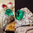 thumbnail image 5 of Xinyolin Inlaid Green Square Rhinestone Women's Ring - Anniversary Gift, 5 of 7