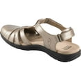 thumbnail image 3 of Women's Earth Origins Sierra Slingback Closed Toe Sandal Platinum Pearlized Eco Leather 6 M, 3 of 5