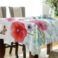 thumbnail image 3 of Coolnut Watercolor Flowers Rectangle Tablecloth Waterproof Polyester Table Clothative Stain Resistant & Wrinkle Resistant Washable Table Cover for Dining Table/Party/Camping 54x57 Inch Decor Gift, 3 of 7