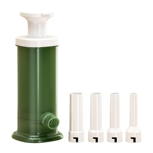 Máquina embutidora de salchichas Herramientas para hacer salchichas para restaurantes Embutidos caseros DIY Verde