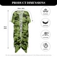 thumbnail image 5 of HELLHERO Polyester Bathing Suit Cover Up for Beach Quick Dry Free Size Long Kimono Swimsuit Cover Up Camouflage, 5 of 5