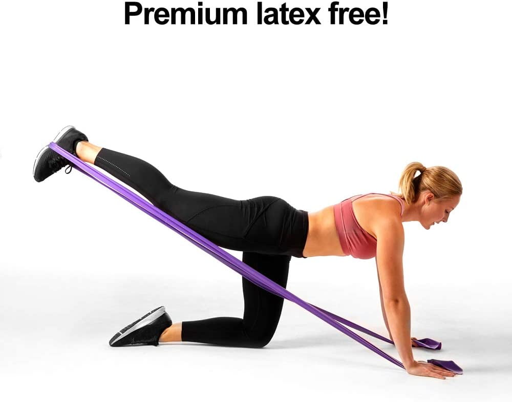 Super Exercise Band Purple Heavy Strength Latex Free Resistance Band Material in 24 Yard (75 ft.) Bulk Rolls. Home Gym Training for Physical Therapy, Pilates, Stretching, Yoga, and Strength Workouts.