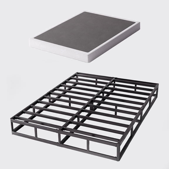 Bedsnus 9 Inch Queen Heavy Duty Metal Box Spring, Mattress Foundation with Fabric Cover, Easy Assembly