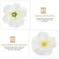 thumbnail image 3 of PAMINGONO 100Pcs Fake Flower Heads For Craft Diy Flower Heads For Hair Clips Decoration Women, 3 of 8