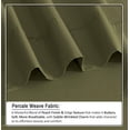 thumbnail image 6 of RUVANTI 100% Organic Cotton Sheets - King Size Sheet Set - 4 Piece Percale Weave Bedding, Crisp, Cooling & Breathable, Soft & Durable, 16" Deep Pocket, Hotel Quality Sábanas - Olive, 6 of 9