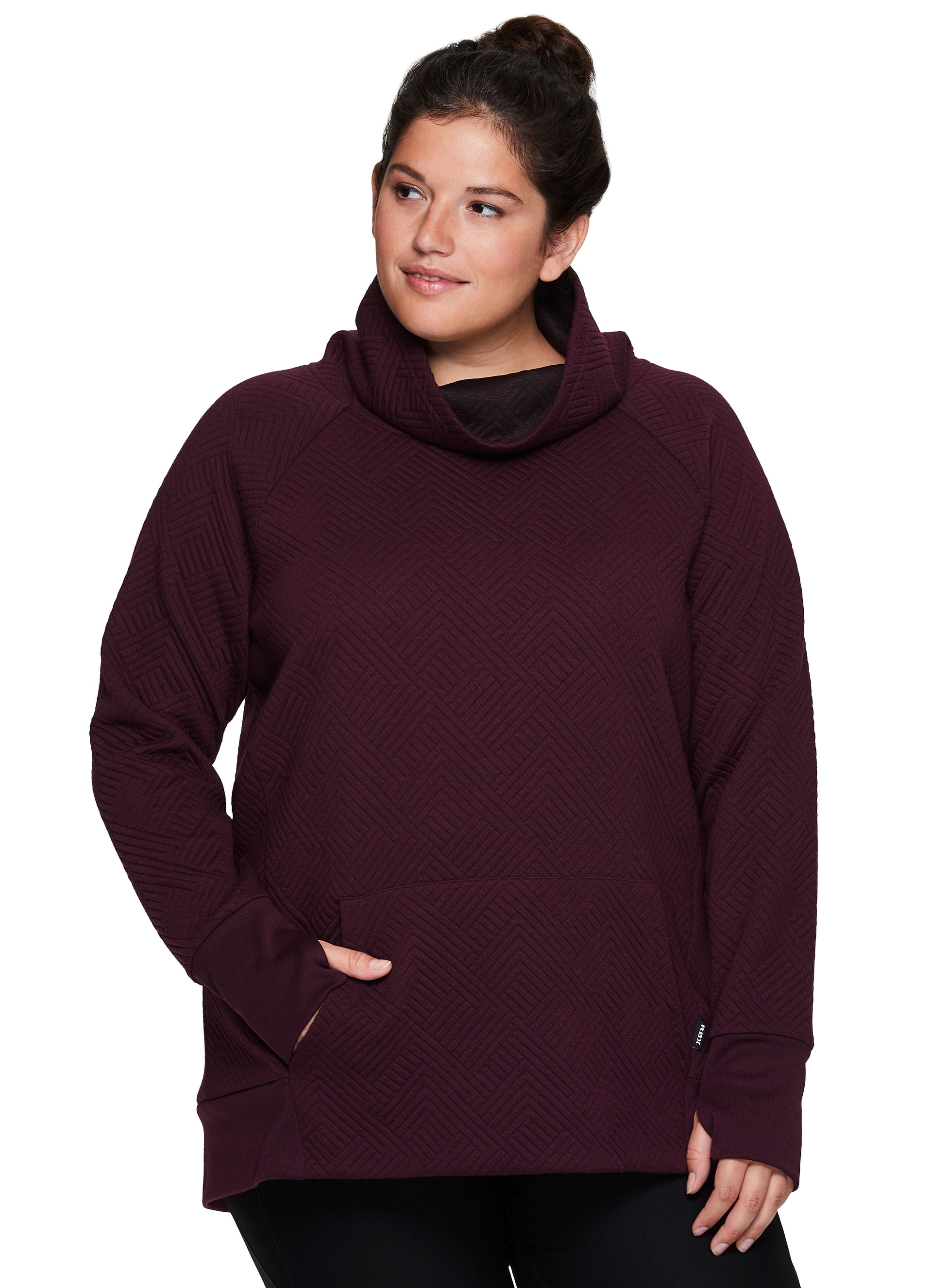 plus size quilted pullover