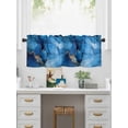 thumbnail image 5 of Valances for Windows Abstract Art Rod Pocket Cafe Window Treatments Valance Curtains for Kitchen Bathroom Laundry Basement Windows 56"x16", 5 of 9