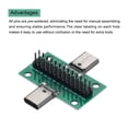 thumbnail image 4 of 2Pcs USB3.1 Type C Female to Female Test Board with 26Pin PCB Board with Pin Header for DIY Electronic Product, 4 of 4