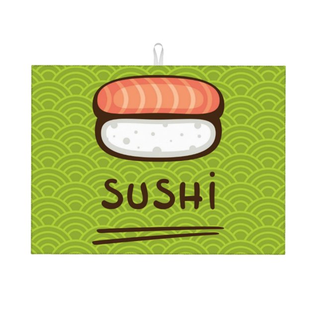 Balery Fresh Sushi Alfombrilla de Secado para Cocina, 18x24 Pulgadas, Súper Absorbente para Platos y Encimeras