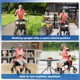 thumbnail image 6 of COSYWILL Upright Rollator Walker,Stand Up Walkers for Seniors and Adults with Backrest Seat,Lightweight and Folding Design,Red, 6 of 8