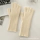 thumbnail image 1 of Guantes de punto de lana de color sólido para mujer, de invierno, cálidos, para estudiantes, ciclismo, a prueba de frío, con dedos abiertos y pantalla táctil, 1 of 6