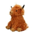 thumbnail image 4 of Muñeco De Peluche Suave, Simulación Linda Vaca De Las Tierras Altas Juguete De Peluche PP Algodón Ecológico Multiusos Para Dormitorio Para Decoración De Sofá, 4 of 7