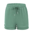 thumbnail image 3 of HAIJIE Womens 2026 Summer Swim Casual Shorts Stretchy High Waisted Beach Shorts Women's Shorts for Women Pleated Beach Vacation Clothes Short, 3 of 5