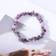 thumbnail image 3 of Pulsera de gemas de amatista Natural, pulsera de piedra triturada elástica Irregular, joyería de cuarzo para mujer, 3 of 5