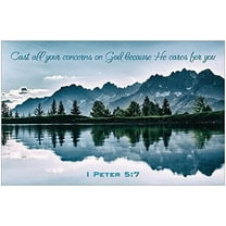 Cast all your Concerns 11'' x 17'' Inspirational Christian Poster-A22