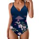thumbnail image 2 of Trajes de baño de una pieza para mujer Trajes de baño estampados sin mangas de gran tamaño para mujer Conjunto de bikini con cuello en V colgante Traje de baño sin mangas, 2 of 5