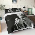 thumbnail image 1 of David Bowie Duvet Cover Set,3D Rock 'n' Roll Bedding Set with Microfiber Pillowcases & Zipper Closure Quilt Case Singer Printed Effect King, 1 of 5