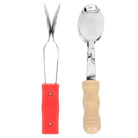 BERTDOMD 2Pcs Colored Wooden Musical Spoons Set Creative Percussion Instruments Toys for Kids and Adults