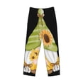 thumbnail image 6 of Uemuo Sunflower Gnomes Pattern Men's Wide Leg Palazzo Lounge Pants with Pockets Light Weight Loose Comfy Casual Pajama Pants-Medium, 6 of 9