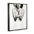 thumbnail image 3 of Stupell Industries Girl with Hummingbird Animals & Insects Painting Black Floater Framed Art Print Wall Art, 17 x 21, 3 of 9