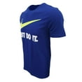 thumbnail image 3 of Nike Sportswear Men's Just Do It Swoosh Tee (X-Large, Dark Sapphire Blue/Neon Yellow/White), 3 of 3
