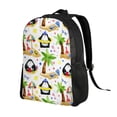 thumbnail image 2 of Fuzoiu Penguins On The Beach Print Laptop Backpack,Work Business Backpacks, Large Capacity Nurse Bag College Bookbag for School, Waterproof Casual Daypack for Travel, 2 of 8