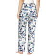 thumbnail image 2 of Bingfone Pajamas for Women,Hawaii Palms Pajama Pants with Pockets-X-Large, 2 of 7