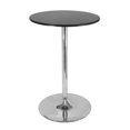 thumbnail image 1 of Winsome Spectrum 28" Round Pub Table, Black & Chrome - 93628, 1 of 6