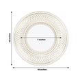 thumbnail image 2 of Balsa Circle 25 White 10" Round Disposable Paper Plates Gold Porcelain Design Party Events Tableware Decorations, 2 of 8