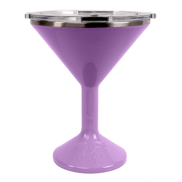 ORCA Tini Copa de Martini de acero inoxidable de 13 oz | Vaso con aislamiento térmico para cualquier fiesta al aire libre, picnic, piscina, playa y patio, color lila