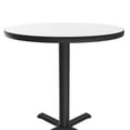 thumbnail image 4 of Round Breakroom Table w Cross Base 24 in./22 in. X-Base/White, 4 of 5