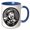 Blue/White, variant on 3drose, Funny Girl Selfie Face, 15oz Mug