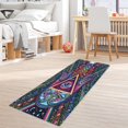 thumbnail image 4 of Alfombrilla antideslizante para puerta de 24 "x 71" Alfombras de impresión suave antideslizante universal Pinzas para alfombras Alfombra de bienvenida Patrón de ojos 40 × 120cm BLESIY Almohadilla antideslizante, 4 of 8