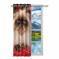 thumbnail image 2 of MKHERT Funny Persian Colourpoint Cat Blackout Window Curtain Drapes Bedroom Living Room Kitchen Curtains 52x84 inch, 2 of 2