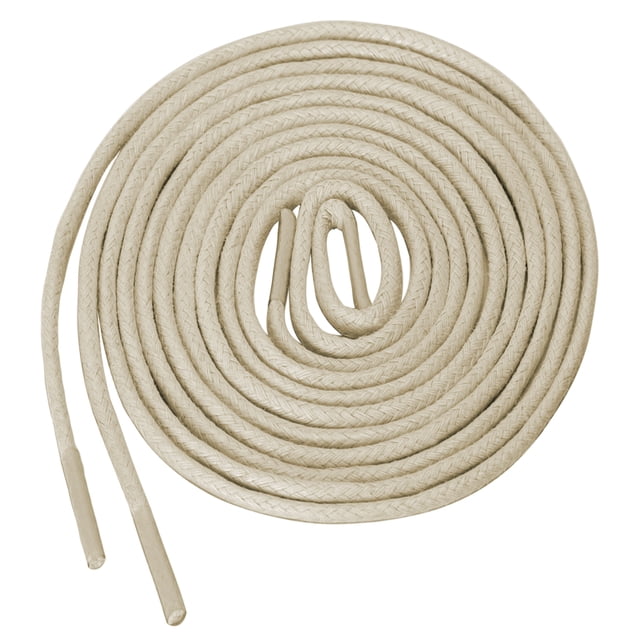 2 Pares De Cordones Redondos Encerados Oxford Para Zapatos De Vestir Botas Mujer Blanquecino 160 cm uxcell
