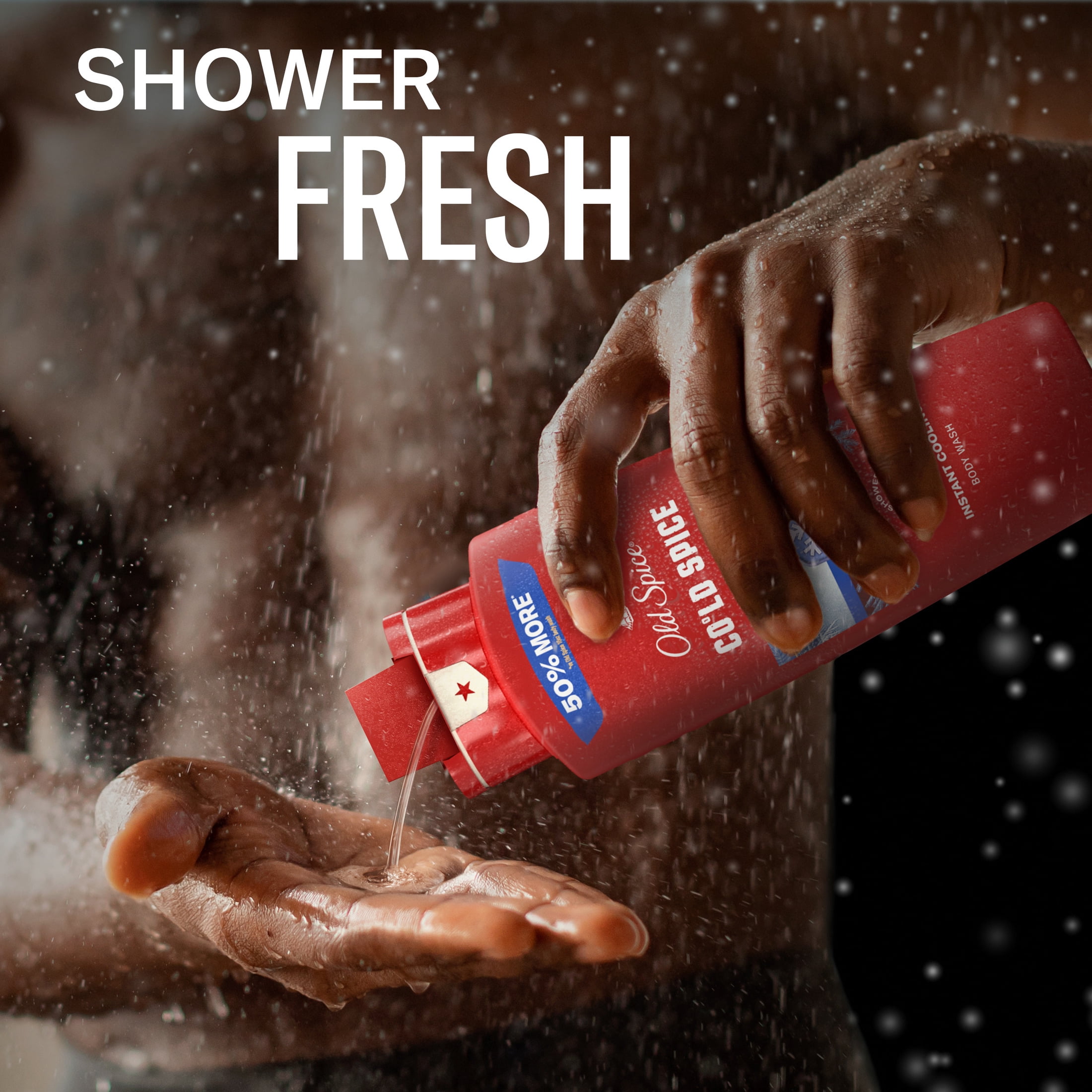 Old Spice Red Collection Body Wash for Men, Cold Spice Scent, 24oz (709ml)