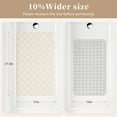 thumbnail image 3 of Yolife Non-Slip Bathtub Mat 27.5"x17", Anti-Fatigue Grid Pattern & Suction Cups, Natural Rubber for Shower Tub, Machine Washable (Beige), 3 of 8