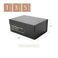 thumbnail image 4 of PKGSMART Gift Box for Fathers Day, 9x6.5x3.8 inches, Black Gift Box with Magnetic Lid for Present, 4 of 7