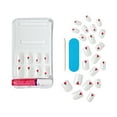 thumbnail image 3 of Kiss Voguish Fantasy Spring Press On Nails, ‘Clocks’, White, Short Squoval, 28 Count, 3 of 11