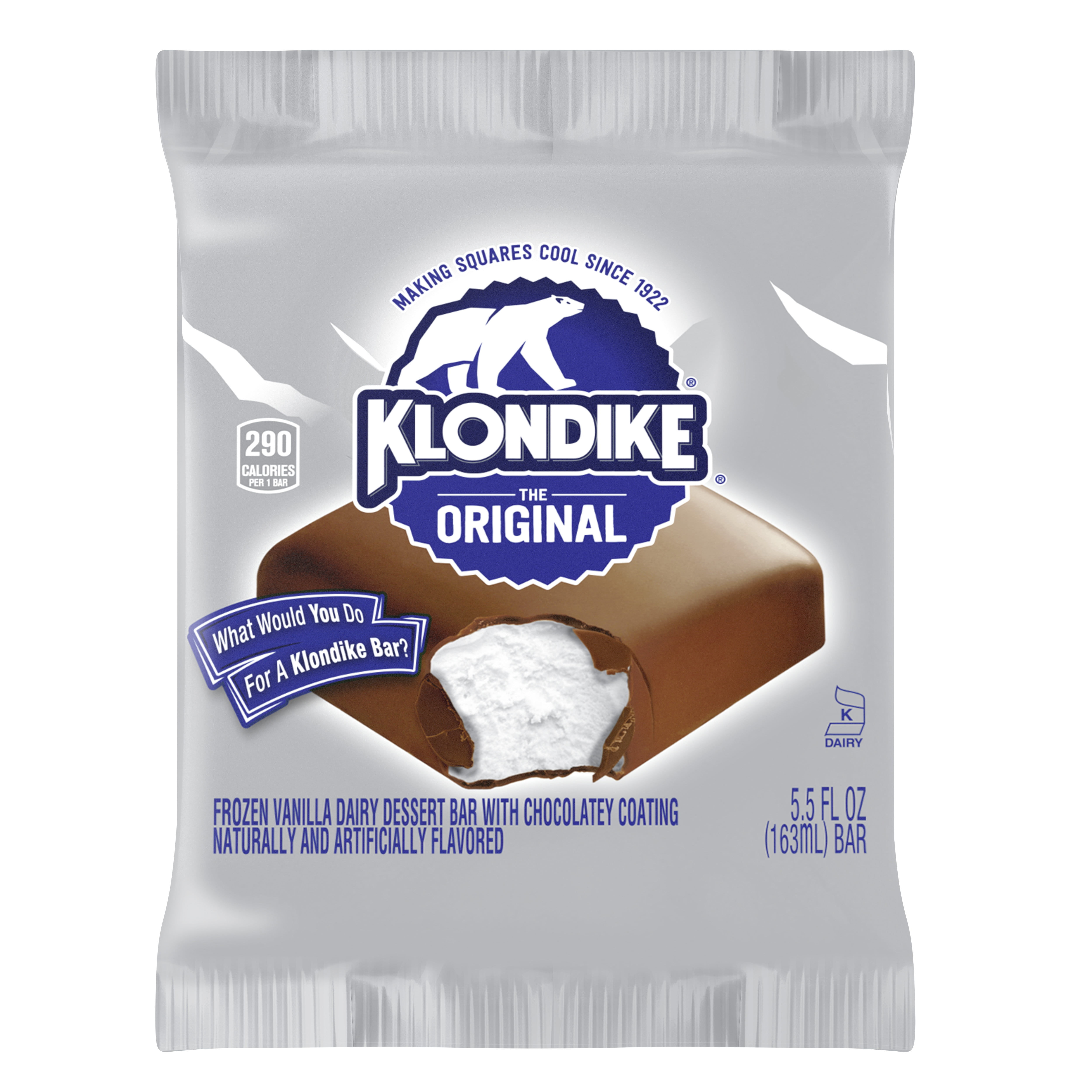 Klondike Ice Cream Bars Original, Made with Vanilla Ice Cream, 5.5 fl oz 1 Count