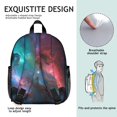 thumbnail image 5 of Colorful Starry Sky and Universe Backpack for School, Cute School Bag with Adjustable Shoulder Straps and Padded Back, 13.8"x11.4"x6", 5 of 5