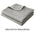thumbnail image 5 of Queen Comforter Thin Summer Blanket - Soft Bed Summer Quilt Lightweight Microfiber Bedspread- Modern Style Coin Pattern Coverlet for All Season, 5 of 9